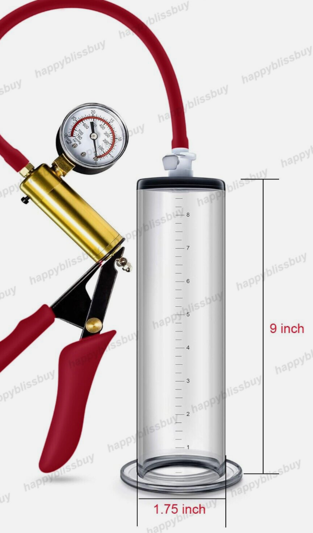 Penis Pump and vacuum gauge